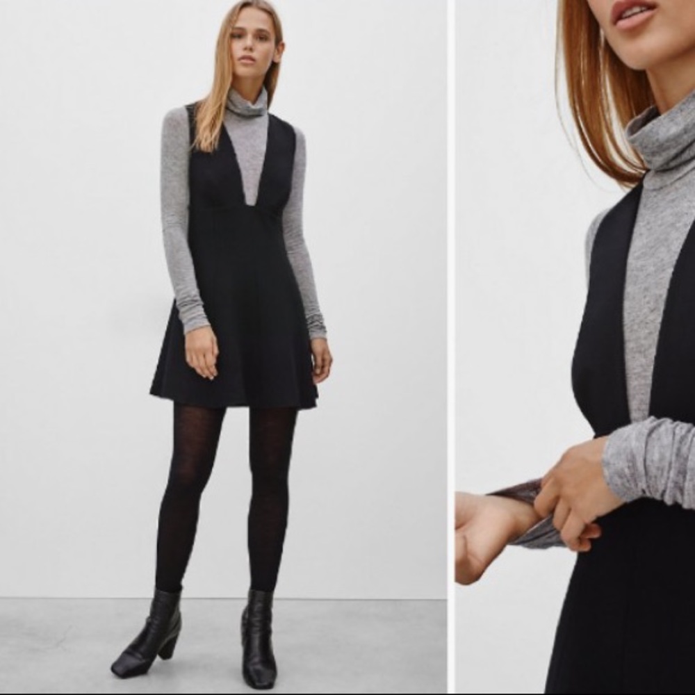 Aritzia Wilfred Suede Mini Dress in Black - Picture 6 of 10